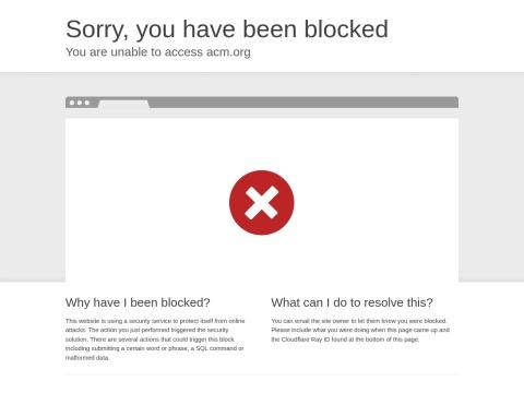 ACM.org - 全球计算机领域权威学术组织平台