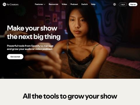美国Spotify for Creators：免费播客管理与增长工具平台
