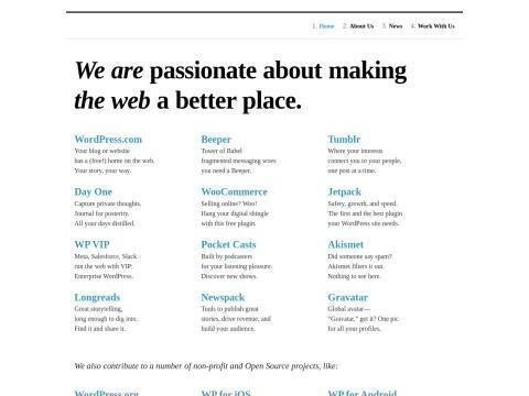 Automattic（WordPress 母公司）