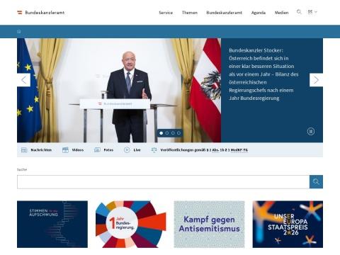 Bundeskanzleramt Österreich（奥地利联邦总理府）官网 — 奥地利政府核心政务门户与公民服务枢纽