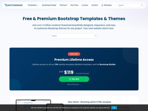 BootstrapMade：美国优质Bootstrap模板与主题资源库