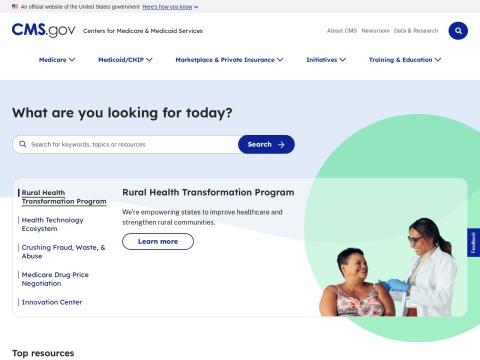 CMS.gov官网介绍：美国医疗保险与医疗补助服务中心的核心门户