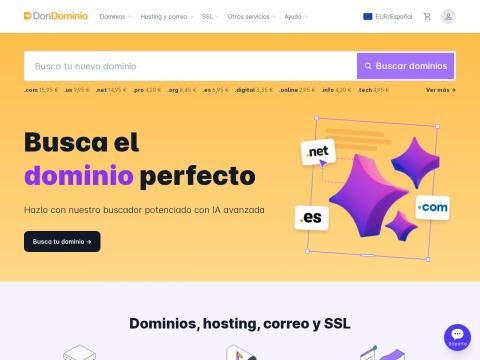 DonDominio评测：西班牙域名注册与虚拟主机服务一站式解决方案