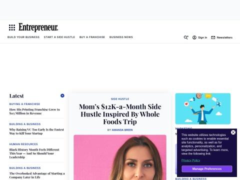 Entrepreneur.com - 美国创业者与商业领袖的权威资讯平台