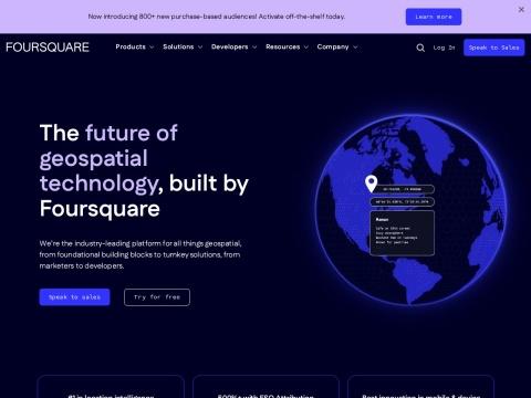 Foursquare：美国领先的地理空间技术与位置智能平台