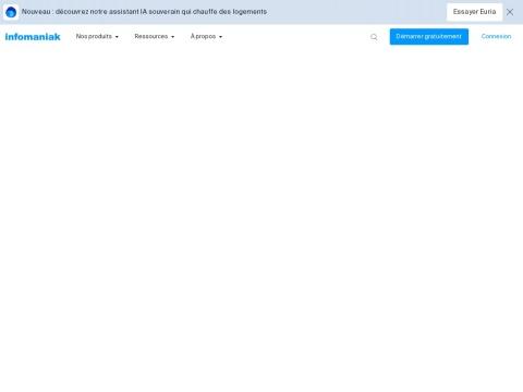 Infomaniak - 瑞士独立云服务商，专注数据主权与隐私保护