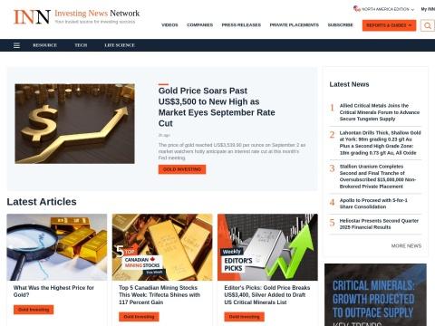 InvestingNews.com（Investing News Network）