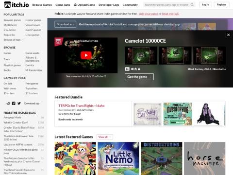 itch.io - 美国独立游戏平台：发现、下载与分享创意游戏