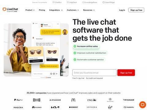 LiveChat（实时在线客服平台）