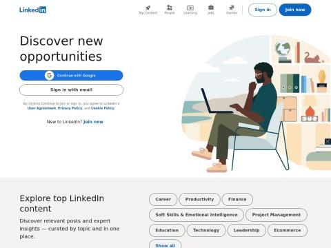 领英LinkedIn登录入口：美国职业社交平台，连接全球十亿职场人士