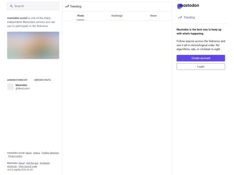 Mastodon - 德国非营利组织运营的去中心化社交平台