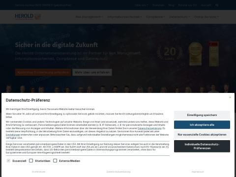 Herold Unternehmensberatung - 德国风险管理与数据安全专家