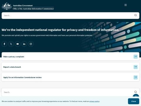 OAIC官网：澳大利亚独立隐私与信息自由监管机构