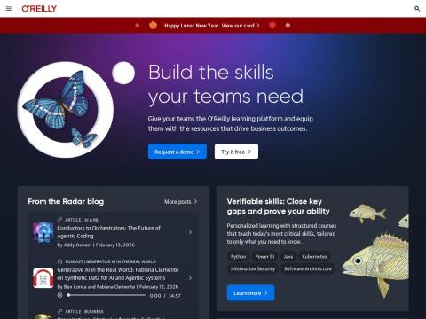 O'Reilly学习平台 - 技术与商业培训的领航者（2026年最新）