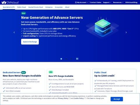 OVHcloud云计算与托管服务 - 企业级云解决方案提供商