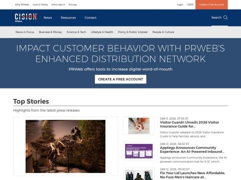 PRWeb：美国领先的在线新闻稿发布平台，助力企业提升数字影响力