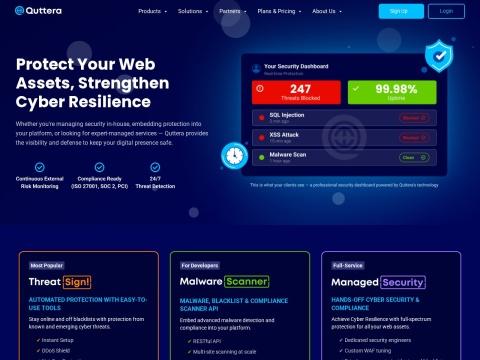 Quttera（免费网站恶意软件扫描与黑名单监测）