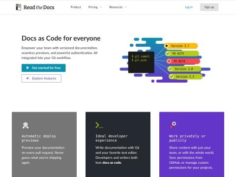 Read the Docs - 美国领先的文档部署平台 | 支持版本控制与自动化预览