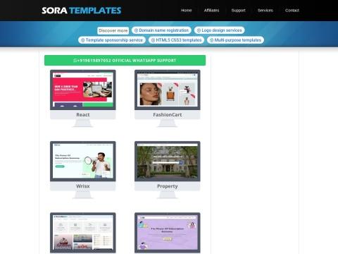 SoraTemplates：高质量免费Blogger模板与响应式主题平台