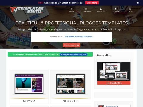 Templatesyard：印度免费Blogger模板库，打造专业响应式博客