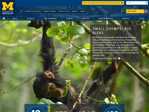 密歇根大学官网（umich.edu）-美国顶尖公立研究型大学官方门户