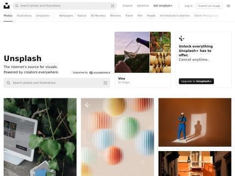Unsplash（免费高质量图片平台）