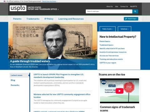 美国专利商标局（USPTO）官网：知识产权保护与创新管理的权威平台