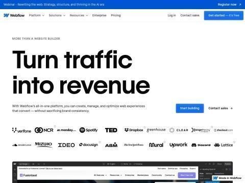 Webflow（无代码网站设计平台）