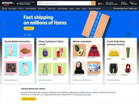 Amazon Canada（Amazon.ca）
