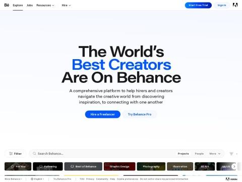 Behance（创意作品展示平台）