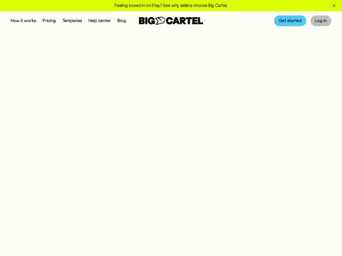 Big Cartel 创作者电商平台