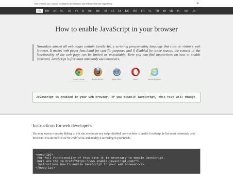 Enable JavaScript(JavaScript 启用指南)
