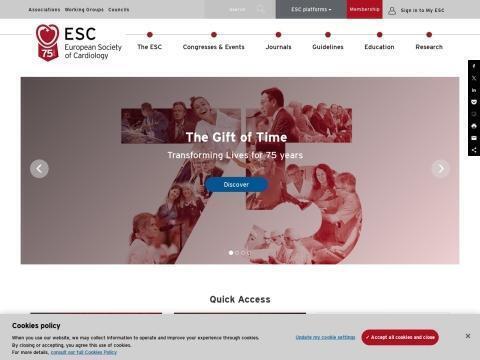 欧洲心脏病学会（European Society of Cardiology）
