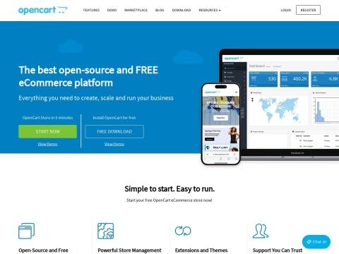 >OpenCart 开源电子商务系统