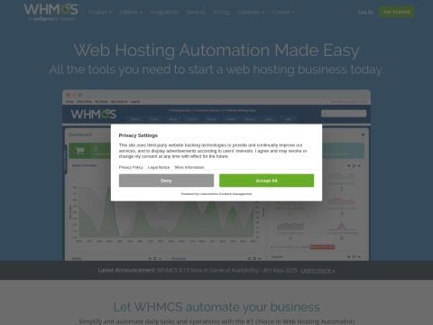 WHMCS 网站托管与计费自动化平台